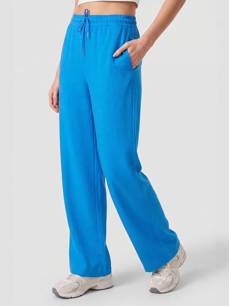 تومي لايف TOMMY Mid Waist Palazzo Pants with Drawstring