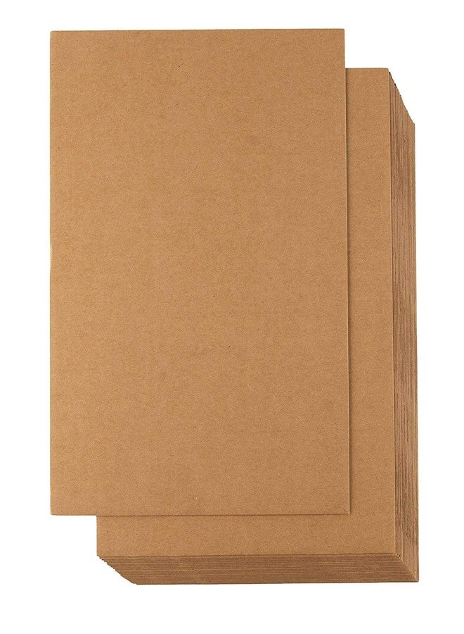 MECHDEL Corrugated Cardboard Sheets - Pack Flat Cardboard Inserts for Packing, Mailing, Crafts - Kraft Brown, 8.5 x 11 Inches (24 Pack) - Image 1