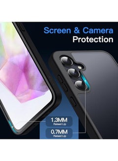 Matte Case For Samsung Galaxy A35 5G Frosted Translucent Back Protective Slim Phone Cover Anti Fingerprints Black - pzsku/ZCDAD8F18E6D9F82B5B28Z/45/_/1731420131/53ca04f3-0453-48bf-a6db-bf19b255c2d6