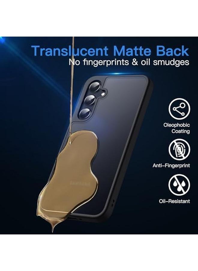 Jetech Matte Case For Samsung Galaxy A35 5G Frosted Translucent Back Protective Slim Phone Cover Anti Fingerprints Black  - Image 5