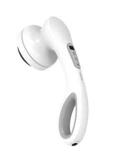 GREEN LION Relax Glide Body Massager with 15 Adjustable Speed Levels / 15 Massage Modes / Variety of Interchangeable Heads / LED Display / Auto Timer / Instant Relief / Round Handle / Low Noise Motor - White  - Image 1