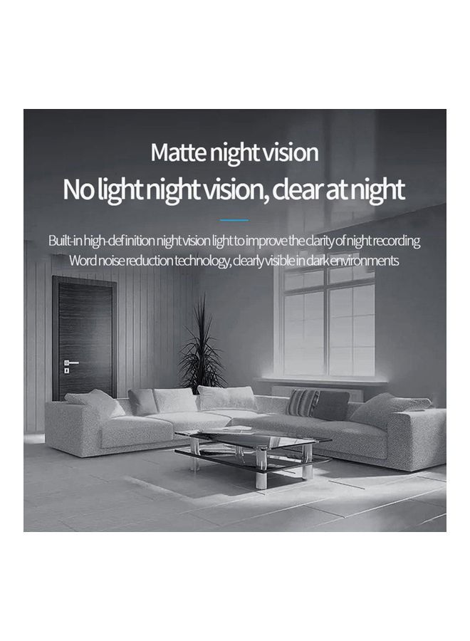 كاميرا مراقبة لاسلكية صغيرة مخفية بدقة 1080 بيكسل مع خاصية الكشف عن الحركة وكاميرا محمولة لمراقبة الرؤية الليلية