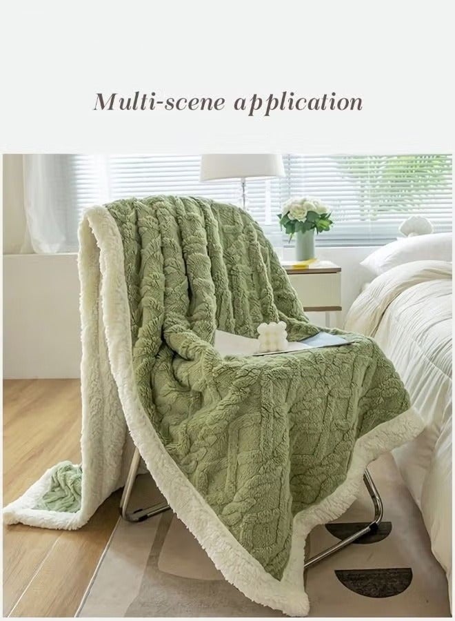 MIXDE Double-sided Blanket Simple Solid Color Blanket Three-dimensional Jacquard Design On The Surface Soft And Skin-friendly Breathable And Warm Blanket 180*200cm - Image 5