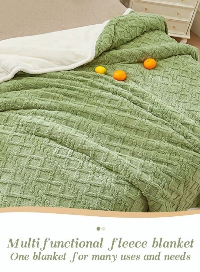 MIXDE Double-sided Blanket Simple Solid Color Blanket Three-dimensional Jacquard Design On The Surface Soft And Skin-friendly Breathable And Warm Blanket 180*200cm - Image 3