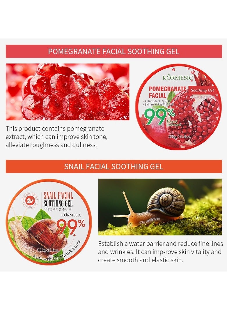 Kormesic حلزون وجه جل 300 جرام-مكافحة الشيخوخة وترطيب - Image 2