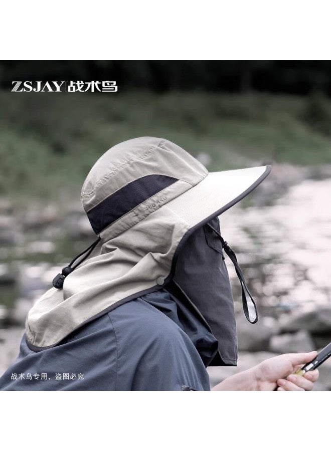 Tactical Bird Zhanshuniao Fishing Sun Protection Hat For Men, Large Head Cirference, Sun Visor, Outdoor Fisherman Hat, Uv Protection - Image 1