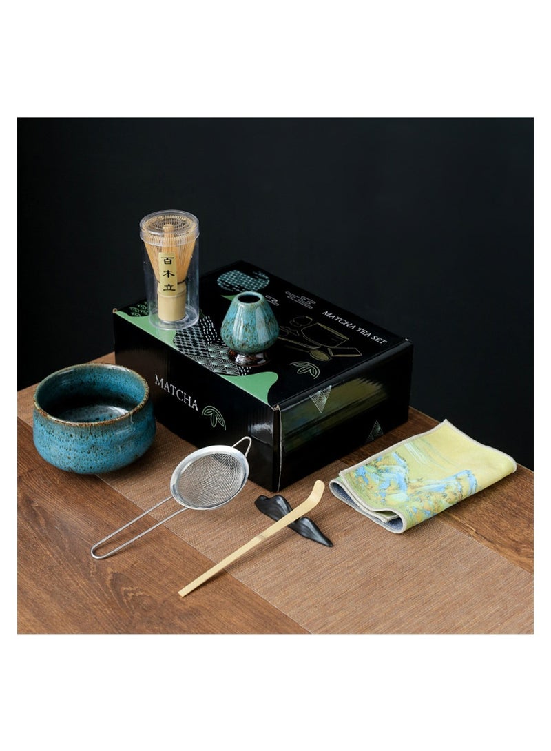 7-Piece Traditional Handmade Matcha Tea Whisk and Bowl Tool Gift Kit  - Image 5