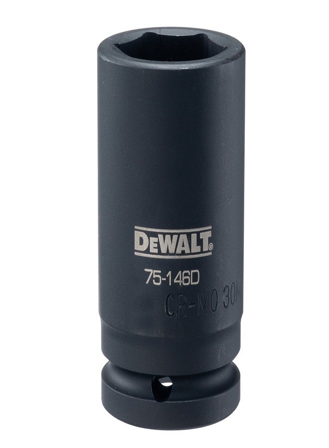 DEWALT 3/4" Drive Impact Socket Deep 6 PT 30MM