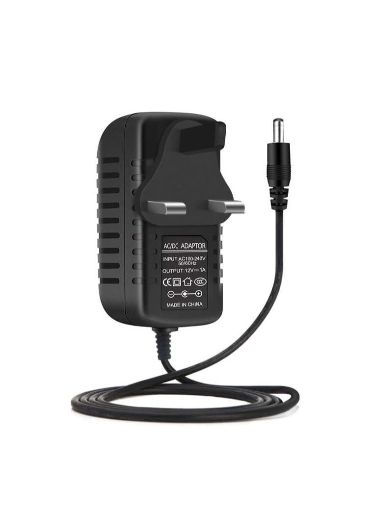 Terabyte محول طاقة تيار متردد 12 فولت 1 أمبير لمصباح الضوء وكاميرا المراقبة الأمنية باللون الأسود - Image 1