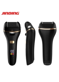 Jinding Rechargeable Electric Feet Callus Remover,Foot File with 2 Rollers 2 Speed LED Battery Display,Foot Scrubber Kits for Cracked Heels Callus and Dead Skin  - Image 4