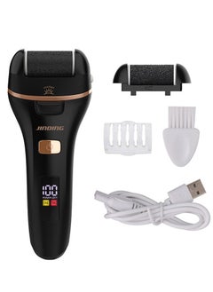 Jinding Rechargeable Electric Feet Callus Remover,Foot File with 2 Rollers 2 Speed LED Battery Display,Foot Scrubber Kits for Cracked Heels Callus and Dead Skin  - Image 1