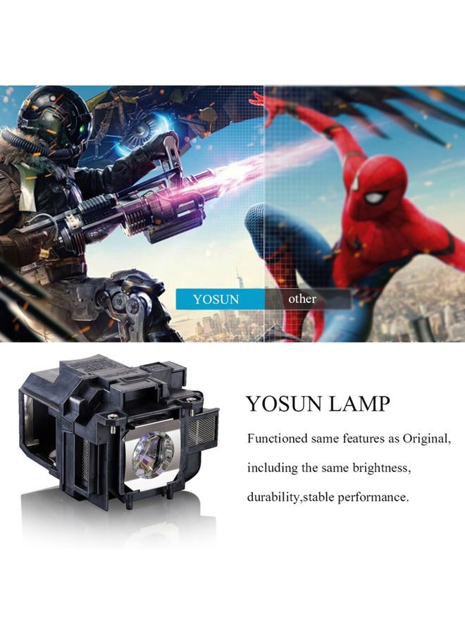 YOSUN Projector Lamp for Epson ELPLP78 V13H010L78 PowerLite Home Cinema 2030 2000 730HD 725HD 600 VS230 VS330 VS335W EX3220 EX6220 EX7220 EX7230 EX7235 Replacement Projector Lamp Bulb - Image 3