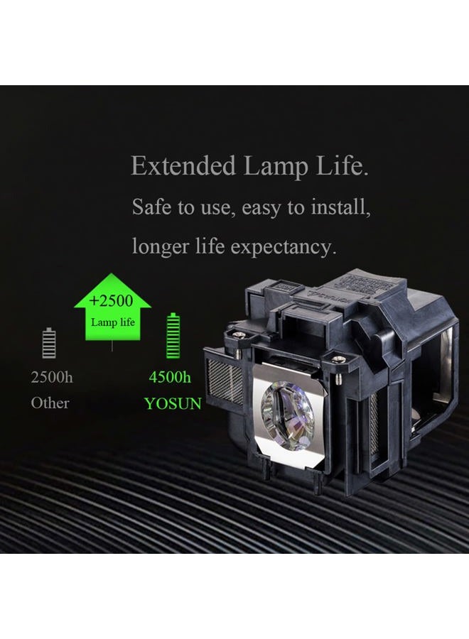 YOSUN Projector Lamp for Epson ELPLP78 V13H010L78 PowerLite Home Cinema 2030 2000 730HD 725HD 600 VS230 VS330 VS335W EX3220 EX6220 EX7220 EX7230 EX7235 Replacement Projector Lamp Bulb - Image 2