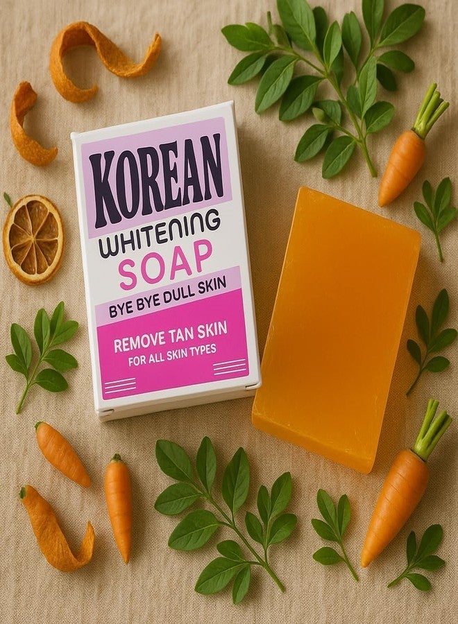 Zenvick Korean Whitening Soap for Face and Body - 2 Pack Skin Brightening Bar for Tan Removal, Dark Spots & Hyperpigmentation - Kojic Acid & Vitamin C Formula for Dull Skin - All Skin Types (pack of -03) - Image 2