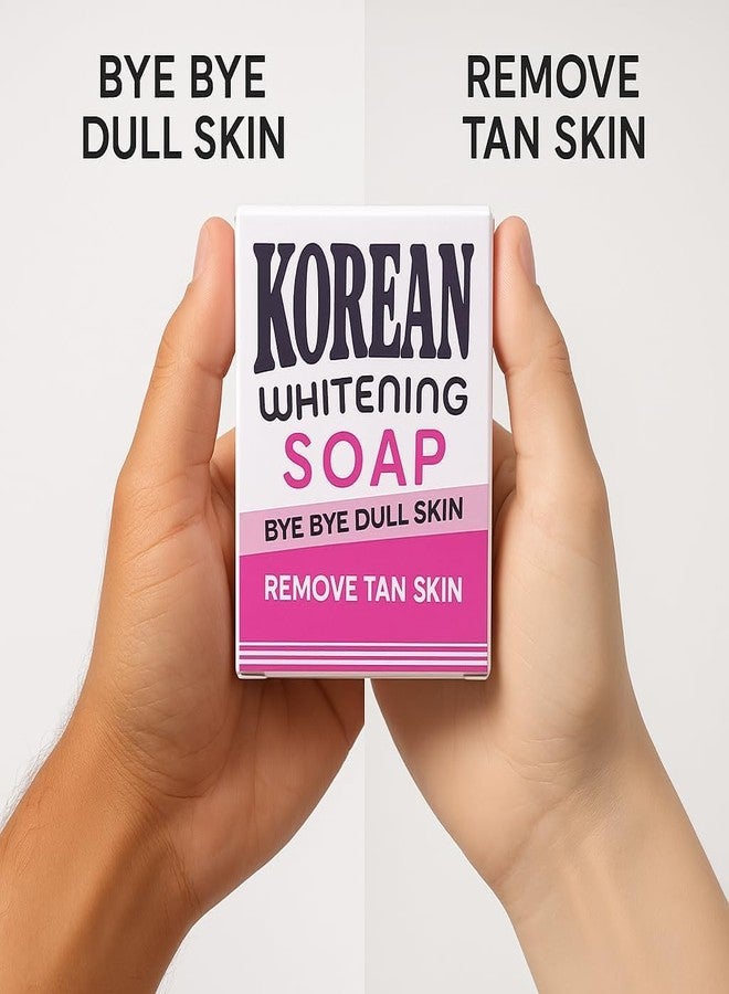 Zenvick Korean Whitening Soap for Face and Body - 2 Pack Skin Brightening Bar for Tan Removal, Dark Spots & Hyperpigmentation - Kojic Acid & Vitamin C Formula for Dull Skin - All Skin Types (pack of -03) - Image 5