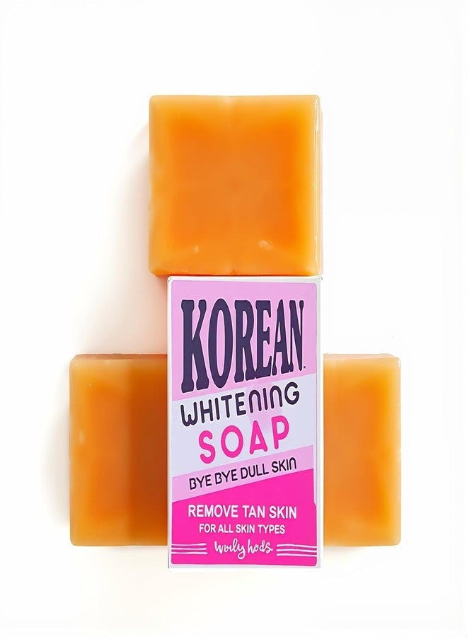 Zenvick Korean Whitening Soap for Face and Body - 2 Pack Skin Brightening Bar for Tan Removal, Dark Spots & Hyperpigmentation - Kojic Acid & Vitamin C Formula for Dull Skin - All Skin Types (pack of -03) - Image 1