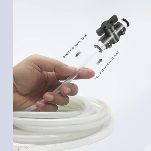 ANHAN 12mm Push to Connect Ball Valve Union Air Flow Control Valve Quick Connect Tube Fittings Pneumatic Valve Air Hose Fittings 5pack, Black - Image 5