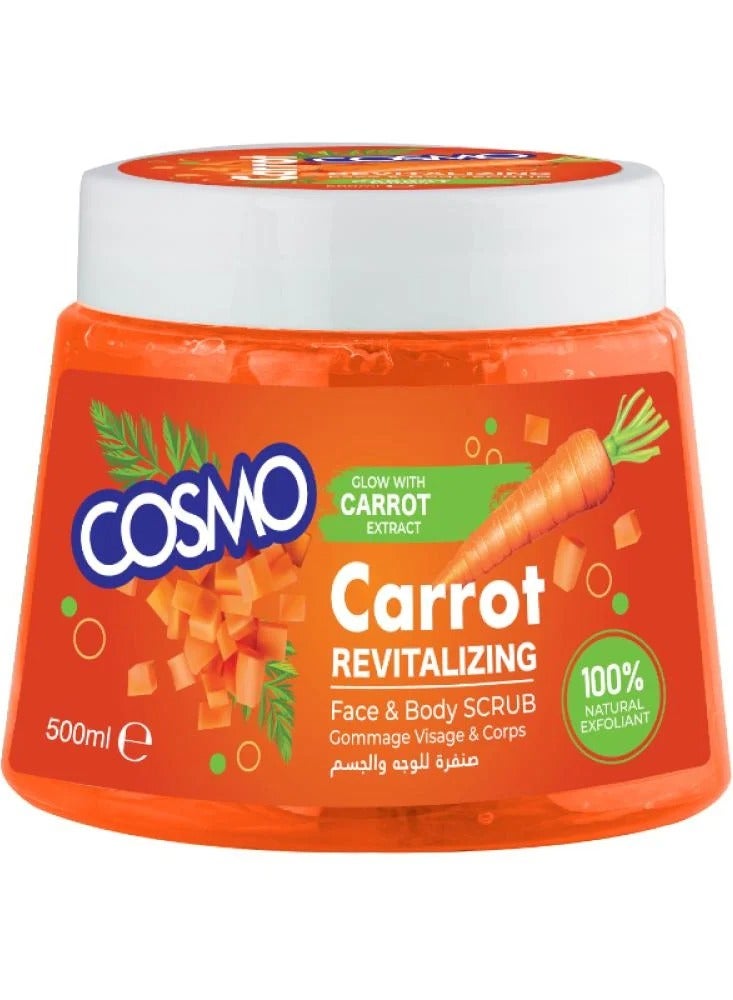 كوزمو صنفرة للوجه والجسم بالجزر  500 مل