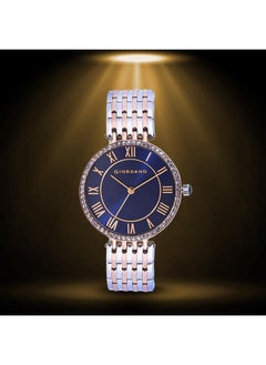 GIORDANO Giordano Eleganza Collection Round Analog Watch for Women, Diamond-Set with Metal Strap Ladies Water Resistant Wrist Watch - A2083  - Image 3