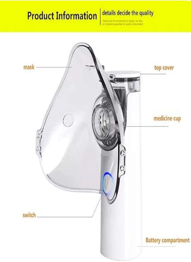 Occuwzz Nebulizer Silent Inhaler Nebulizer Portable Nebulizer Aerosol Silent Nebulizer For Children and Adults for Home and Travel  - Image 3