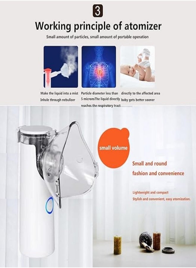 Nebulizer Silent Inhaler Nebulizer Portable Nebulizer Aerosol Silent Nebulizer For Children and Adults for Home and Travel