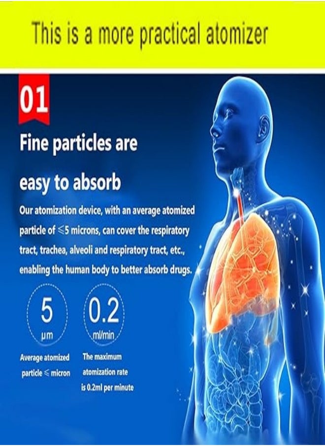 Nebulizer Silent Inhaler Nebulizer Portable Nebulizer Aerosol Silent Nebulizer For Children and Adults for Home and Travel