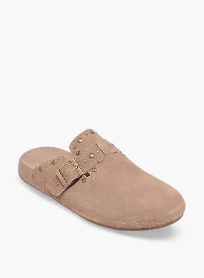 إكستي Women Studded Leather Mules