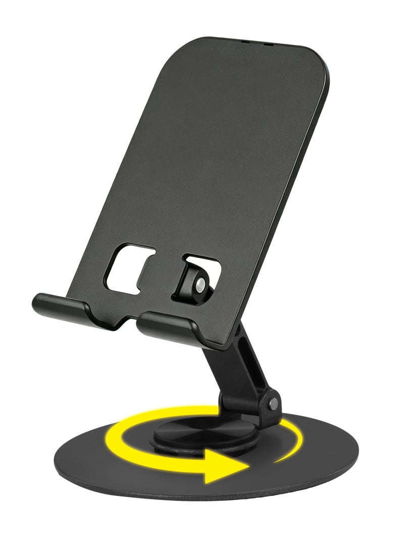 Necomi iPad Stand & Phone Stand for Desk, 360 Rotating Adjustable Portable Monitor Tablet Holder Office - Image 1