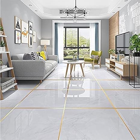Maahixa Maahixa SelfAdhesive Decorative 45 Meters Golden Tape for Tiles Line Gaping Waterproof Gap Sealing Tape Strip for Home Floor Wall Ceiling Kitchen Cabinet Tiles Seam Sticker Gold 1cm x 45m  - Image 5