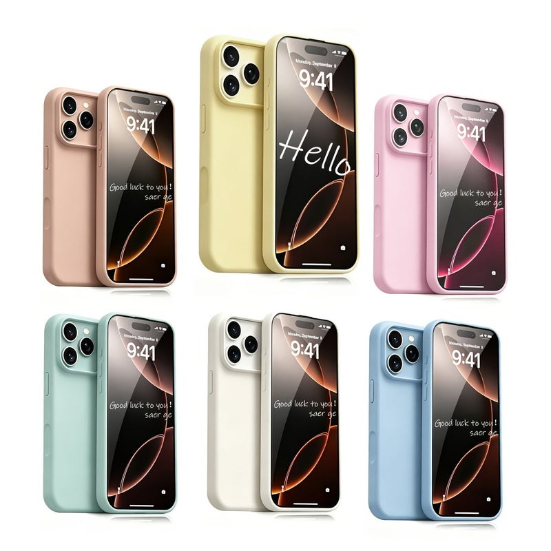 حافظة هاتف أصلية بتصميم بسيط باللون الأبيض الحليبي لهاتف iPhone 13 Pro Max مقاومة للسقوط والصدمات - Image 1