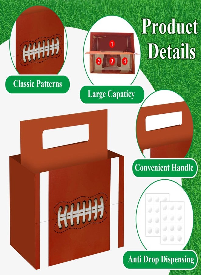 Auch Football Theme Utensil Caddy Holder for Big Game Day, Tailgate Party Decorations Birthday Party Football Watch Party Supplies Sturdy Cardboard Boxes - Image 4