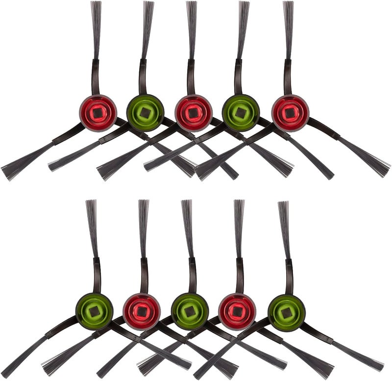 CHAIN PEAK (10 Pieces) N10 Side Brush Replacement Parts for Robot Vacuum Ecovacs DEEBOT OZMO N10 N10 Plus 920 950 T8 AIVI Max T9 T5 N5 N7 N8+ N8 Pro N8 Pro DX55 DX93 DJ65 Side Brushes 5 Pairs - Image 1