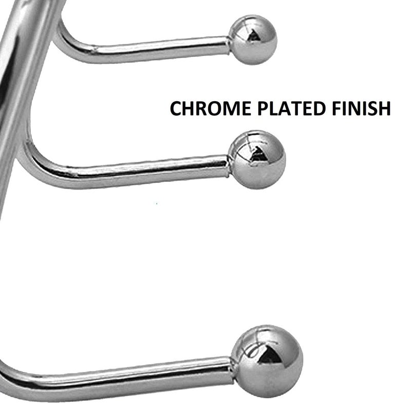 WOTOFY WOTOFY Door Hanger for Cloth Hanging Multifunctional Metal Chrome Finish Door Hook Organizer for Clothes Towel Coat Hanging Hook 2 Hook White - Image 2