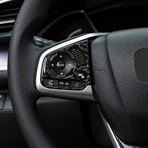 Thenice ثينيس لزينة داخلية حقيقية من ألياف الكربون لجيل 10 من هوندا سيفيك، ملصقات متوافقة مع هوندا سيفيك 2021 2020 2019 2018 2017 2016 - Image 4