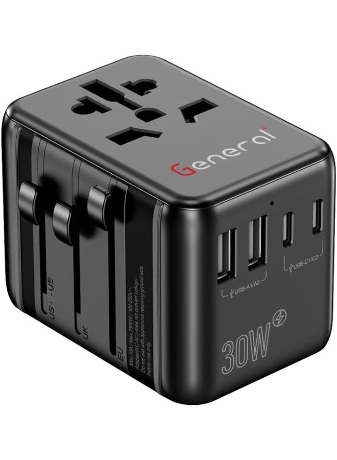 general General GP661 30W Universal Travel Adapter with PD Fast ...