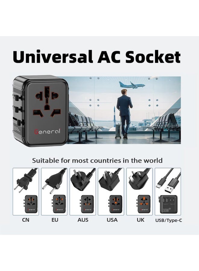 general General GP661 30W Universal Travel Adapter with PD Fast Charging - Image 4