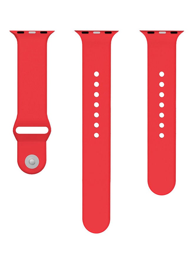 NIBEMINENT Replacement Band For Apple iWatch 44 mm Red - Image 1