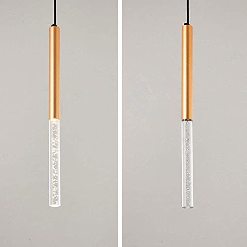 CITRA Modern Acrylic LED Bubble Pendant Light Lamp - (Warm White/Gold) - Image 4
