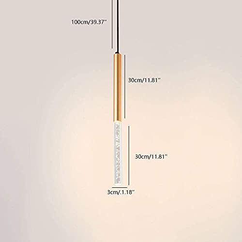 CITRA Modern Acrylic LED Bubble Pendant Light Lamp - (Warm White/Gold) - Image 5