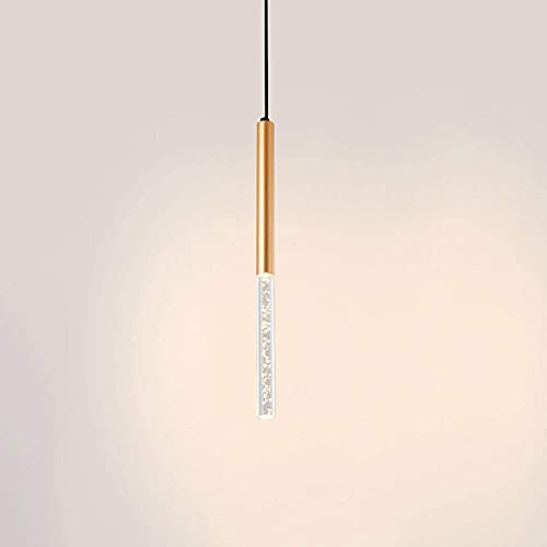 CITRA Modern Acrylic LED Bubble Pendant Light Lamp - (Warm White/Gold) - Image 1
