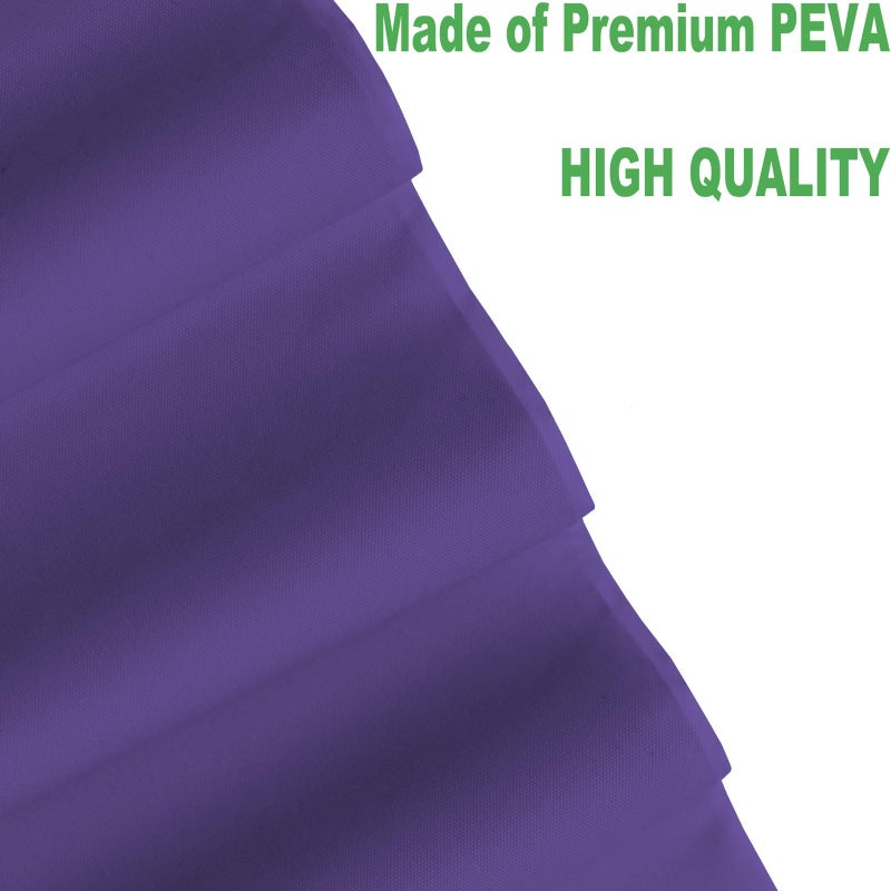 rebdng Plastic Purple Tablecloths 3 Pack Violet Disposable Table Covers 54"" x 108"" Table Cloths for Parties Mermaid Gras Parties Birthdays Weddings  Fits 6 to 8 Foot Rectangle Tables - Image 2