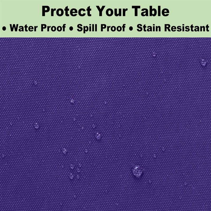 rebdng Plastic Purple Tablecloths 3 Pack Violet Disposable Table Covers 54"" x 108"" Table Cloths for Parties Mermaid Gras Parties Birthdays Weddings  Fits 6 to 8 Foot Rectangle Tables - Image 4