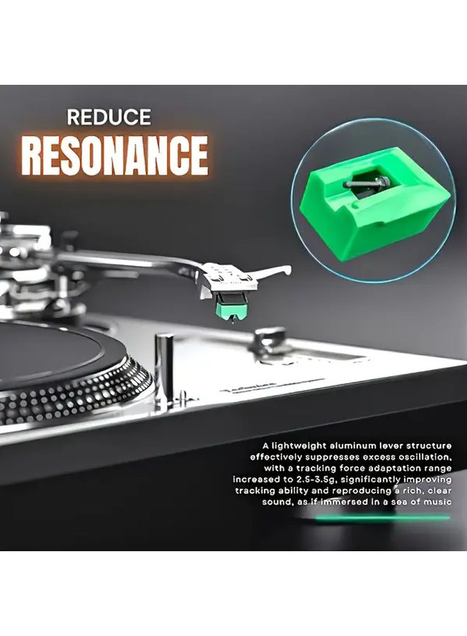 ATN95E Replacement Stylus For Turntable Compatible With AT95E Durable Black Green Design - Image 4