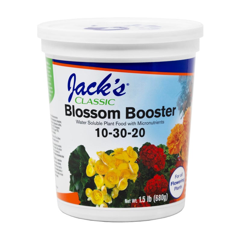 Jacks Classic Jack's Classic 10-30-20 Blossom Booster Water-Soluble Fertilizer with Micronutrients for Increasing Color and Quantity of Blooms in Flowering Plants, 1.5lbs - Image 1