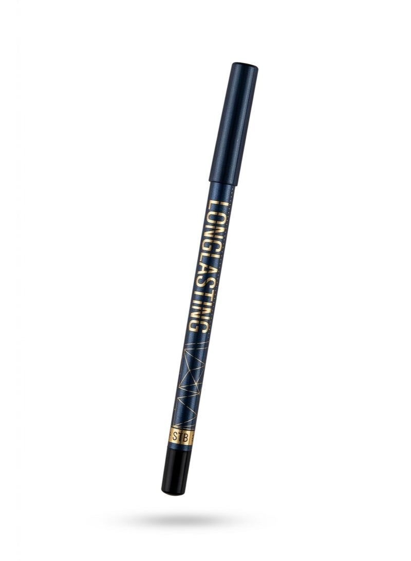 Professional Longlasting Eye Pencil - Shade 104 Navy Blue - High Pigment Kohl & Eyeliner - Waterproof - Image 1