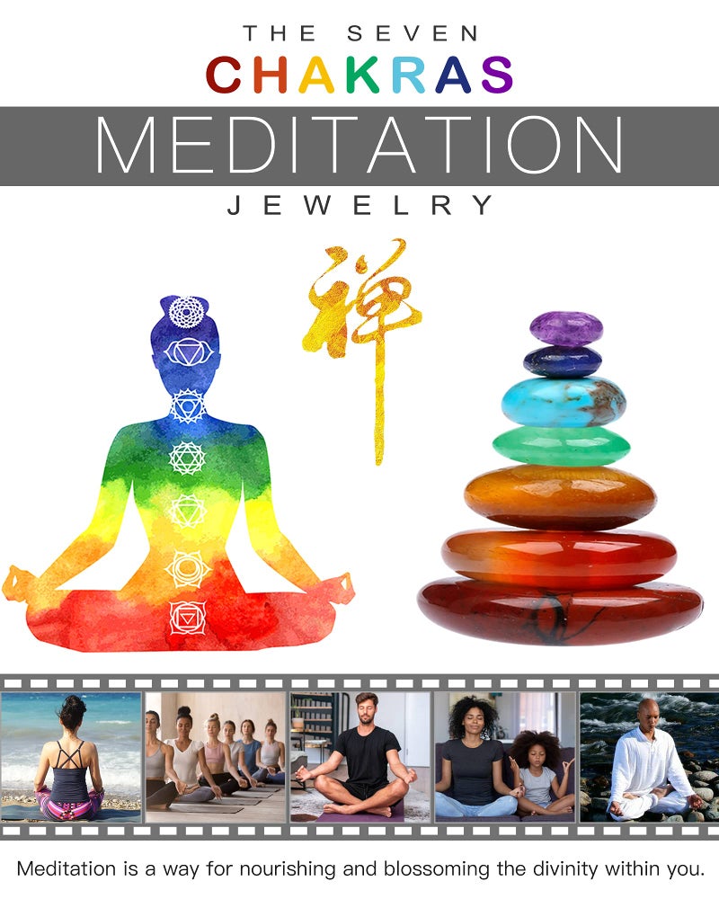 MIDDLUX Chakra Necklaces, Healing Stone Bracelets, Crystal Sets for Women & Men - Image 3