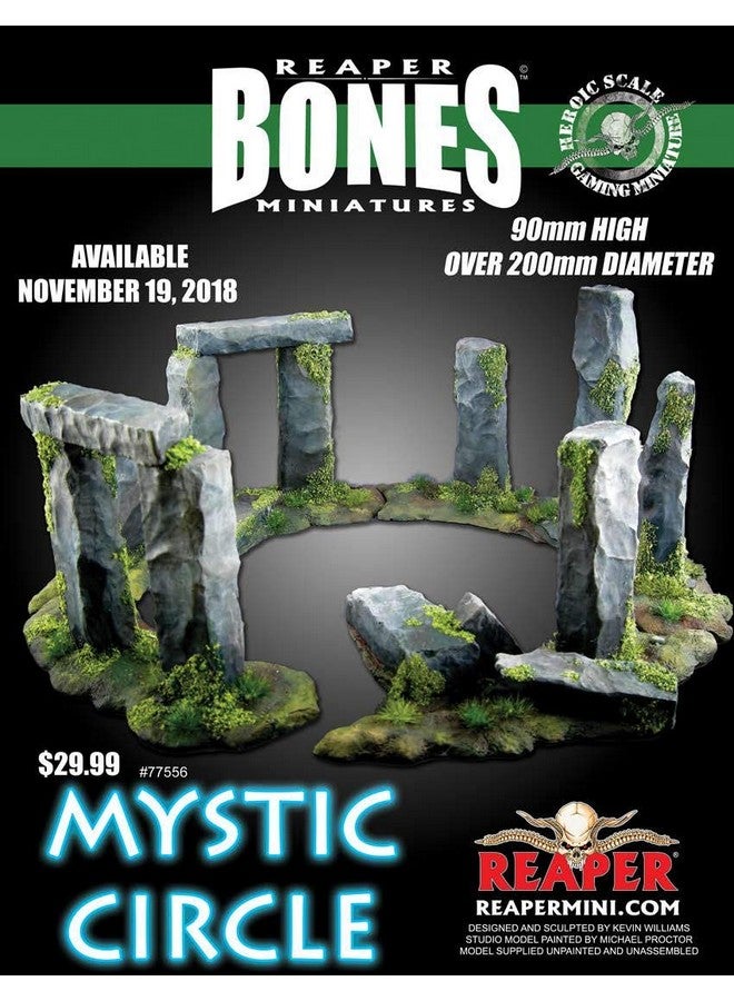 Reaper Miniatures Mystic Circle Miniature 25mm Heroic Scale Dark Heaven Bones - Image 1