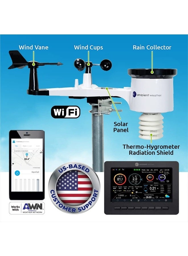 Ambient Weather WS-2000 Smart Weather Station with WiFi Remote Monitoring and Alerts - Image 2