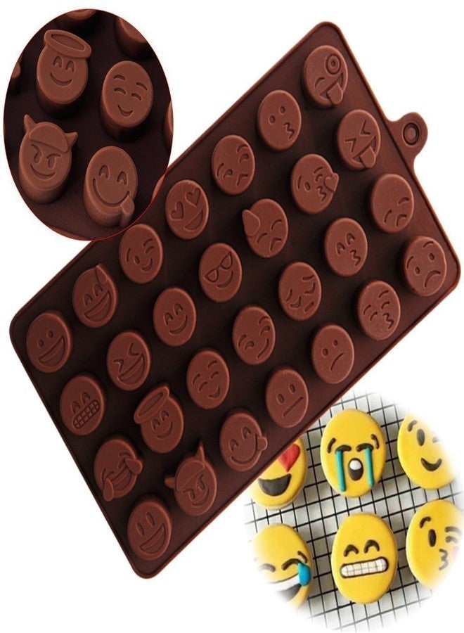 SpiderJuice 1Pc Smiley's Emoji's 28 Cavity Ice Cube Mold Silicone Tray with Easy Pop Out Feature Just Push at Bottom Great for Jelly, Chocolate, Cakes, Ice, Popsicle, Lollies Maker, Birthday - Image 5