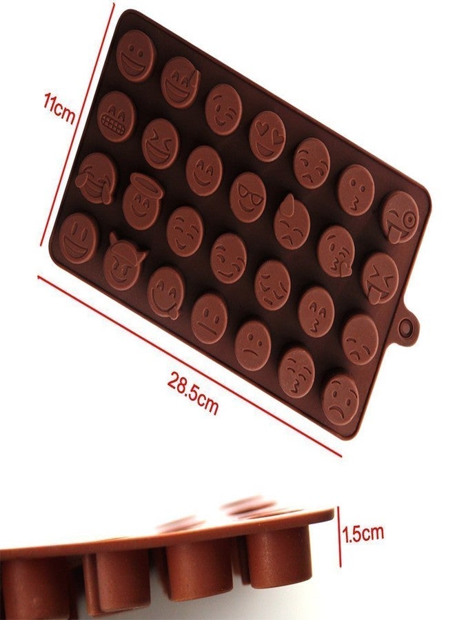 SpiderJuice 1Pc Smiley's Emoji's 28 Cavity Ice Cube Mold Silicone Tray with Easy Pop Out Feature Just Push at Bottom Great for Jelly, Chocolate, Cakes, Ice, Popsicle, Lollies Maker, Birthday - Image 3